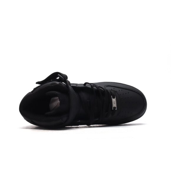 Nike Air Force 1 \'07 Mid Triple Black Mens Shoes